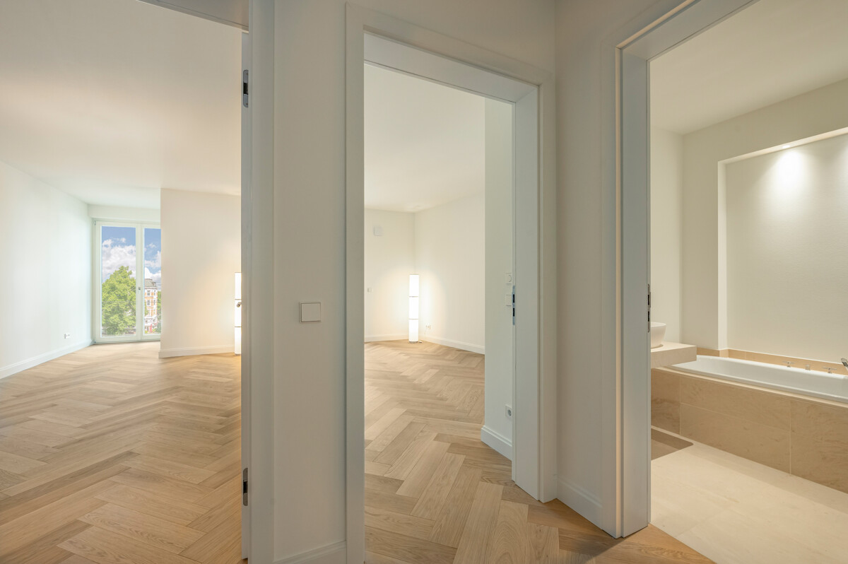 Zwei Schlafzimmer mit Balkon in Ostausrichtung