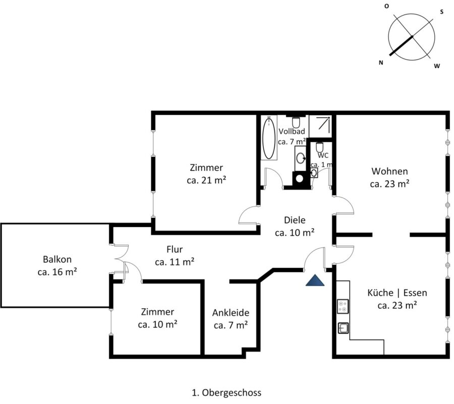 St. Georgs schönste Seiten – Architektur und Alsternähe - Grundriss (15475)