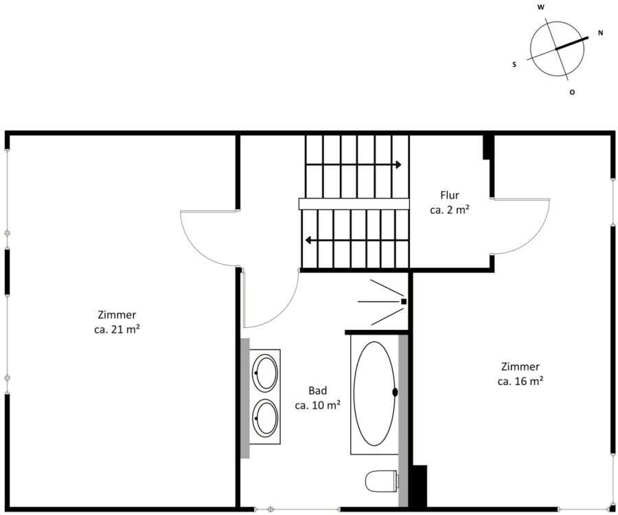 Wohnen im Split Level - Obergeschoss (14531)