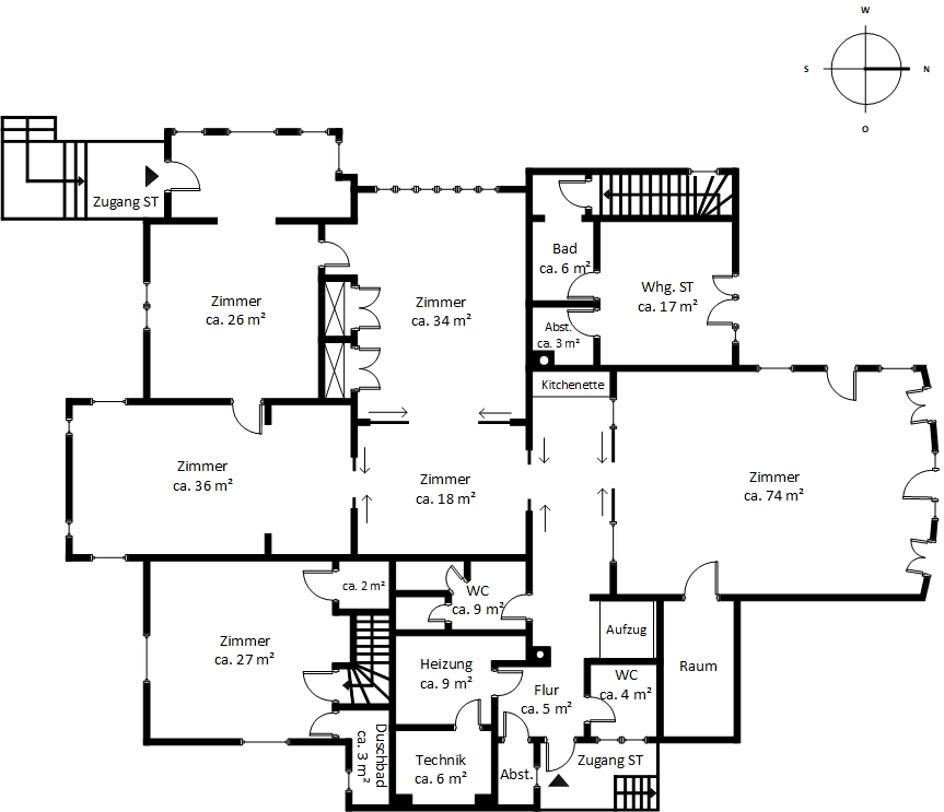 Architektonisches Meisterwerk | Repräsentative Villa in Bestlage - Sourterrain (11518)