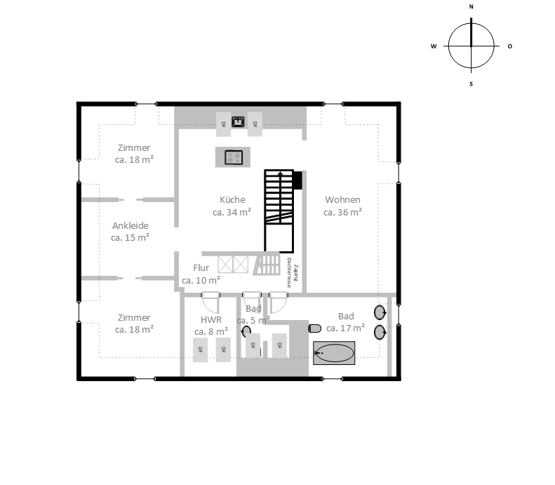 Architektonisches Meisterwerk | Repräsentative Villa in Bestlage - Spitzboden (11516)