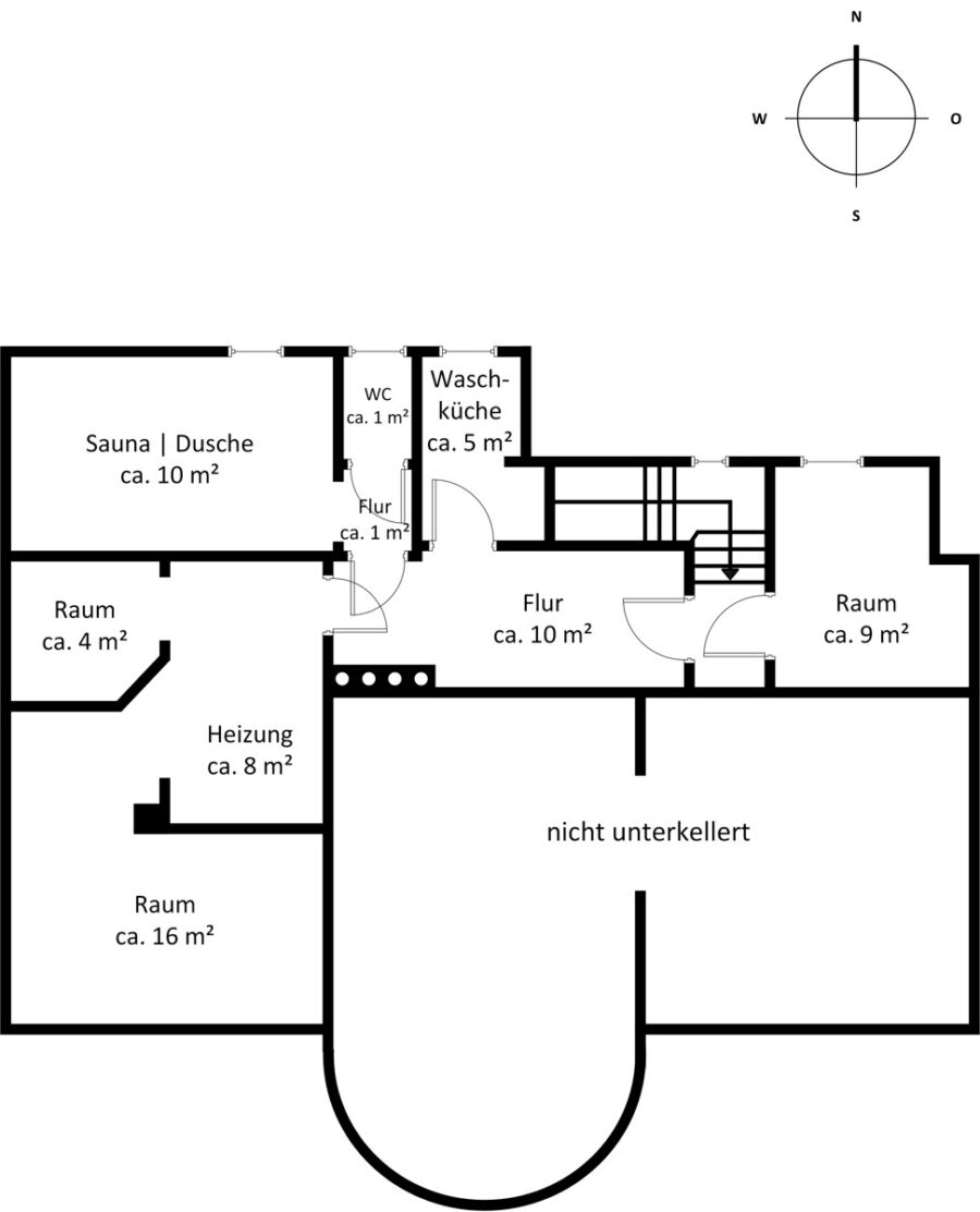 Landhausvilla in beliebter Lage - Untergeschoss (16769)