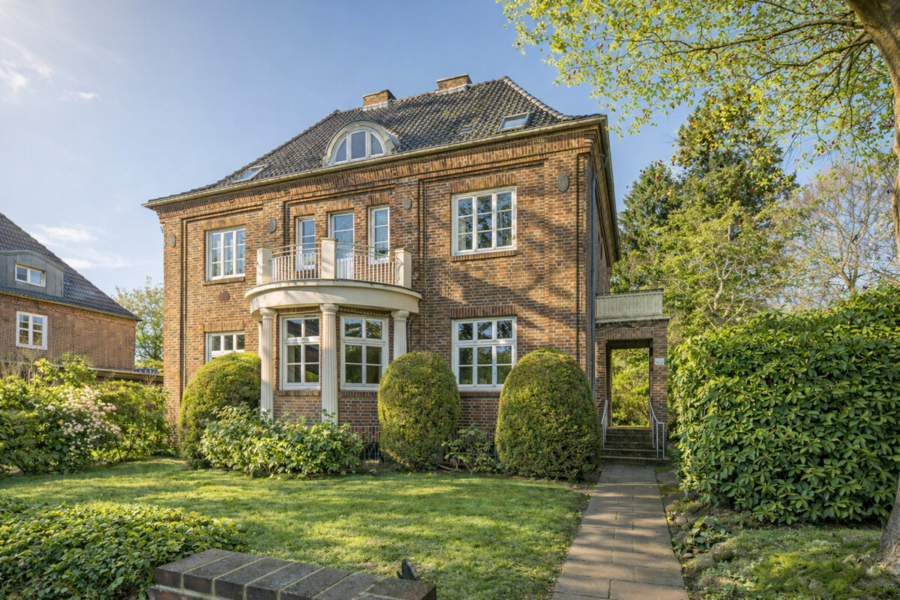 Stilvolle Rotklinker-Villa nahe der Waitzstraße - Hausansicht (11537)