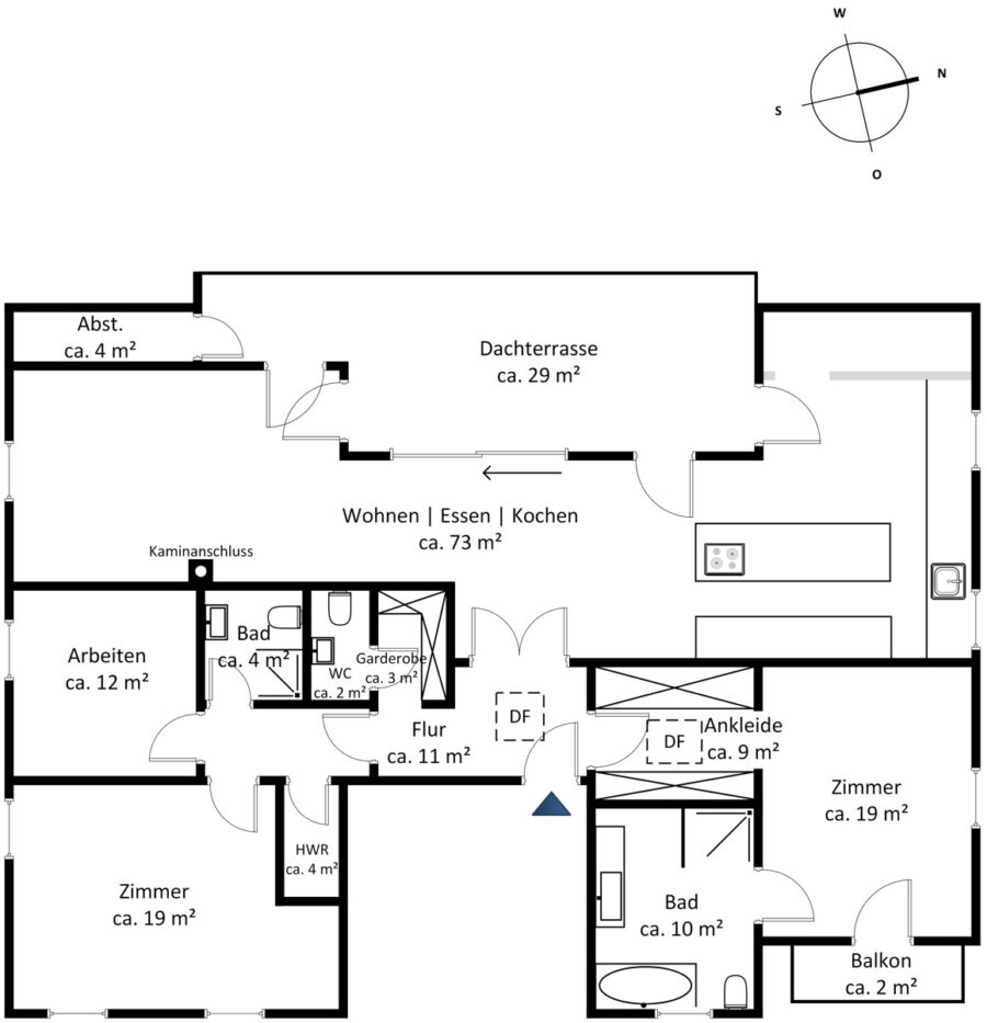 Exklusive Endetage mit Dachterrasse - Staffelgeschoss (16538)