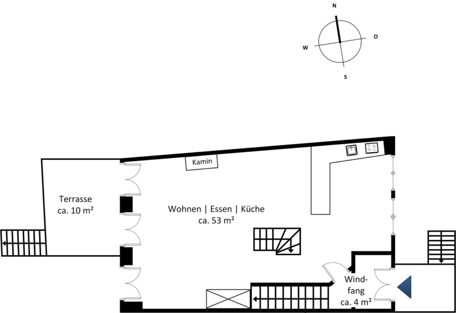 Pour la vie – einmaliges Stadthaus im Karolienviertel - Erdgeschoss (11869)