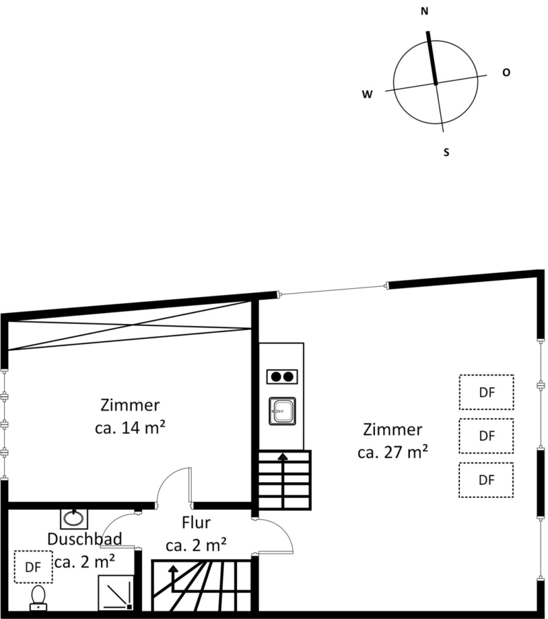 Pour la vie – einmaliges Stadthaus im Karolienviertel - Dachgeschoss (11871)