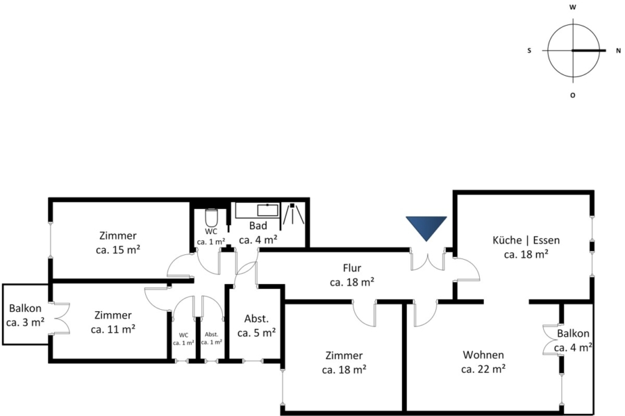 Stilvoll sanierter Altbau - 1. Obergeschoss - Wohnung 04 (11728)