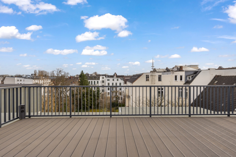 Neubau-Dachgeschoss mit Dachterrasse im Denkmal - Dachterrasse (11777)